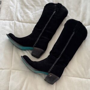 LANE Plain Jane Stylish Black Women's Boots